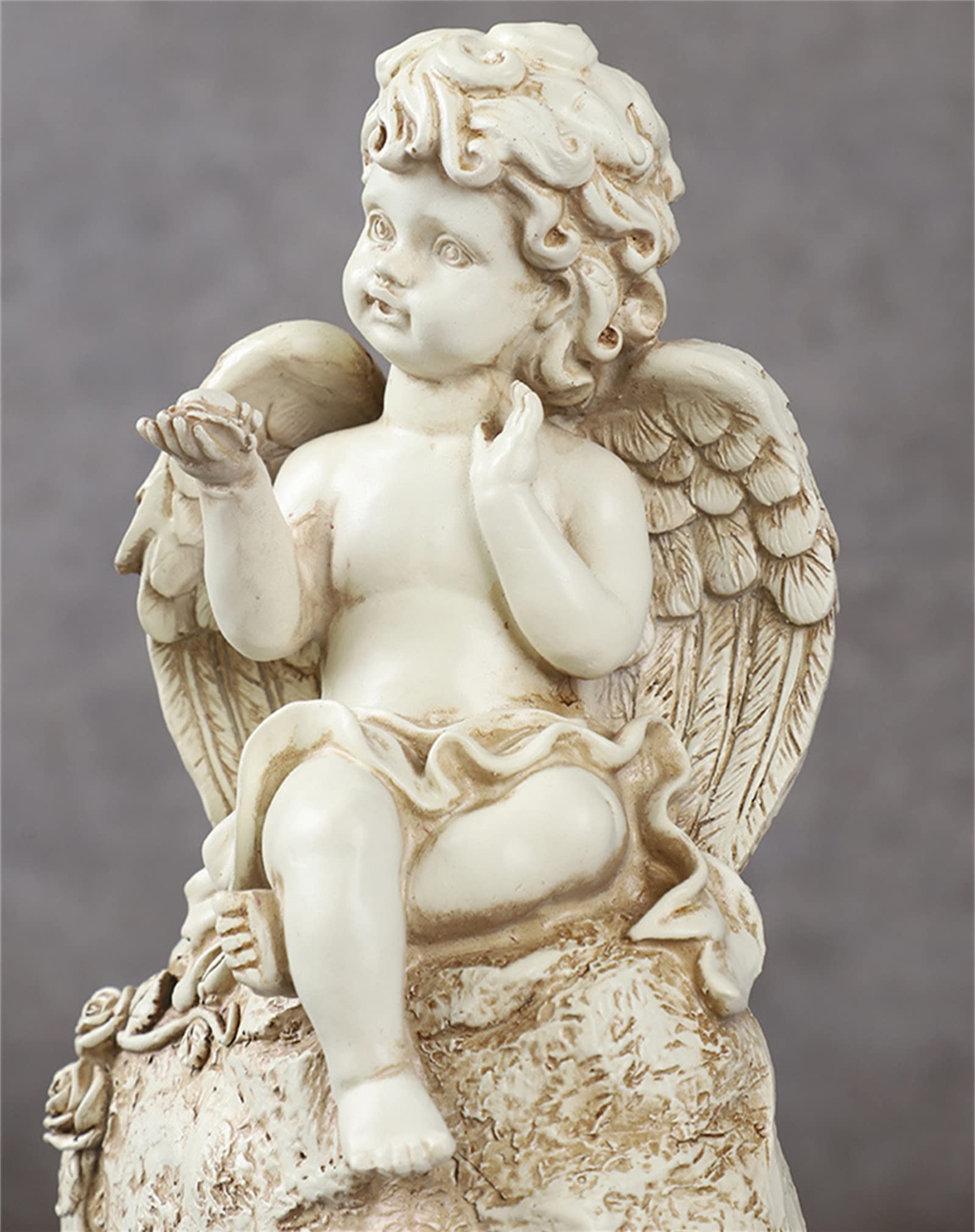 Amazon.co.jp: 石膏像 デビッド 石膏風人物像 天使置物